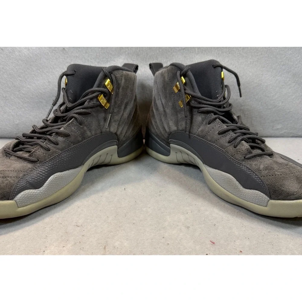 Air Jordan 12 Retro Dark Grey‎ Suede Mens Basketball Shoes 130690-005 Size 11
